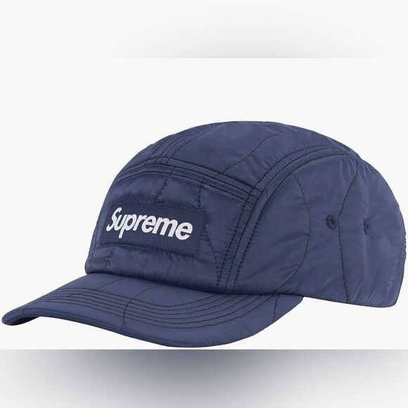 Supreme Other - Supreme Quilted Liner Camp Cap Blue FW22H89 Men's One Size